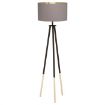 Lampadar Eglo Bidford Black 49148 textil cappuccino