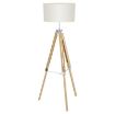 Lampadar living Eglo Lantada Beige 94324 textil bej