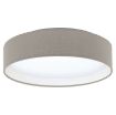Plafoniera LED Eglo Pasteri White-Gray 31589 textil gri maroniu