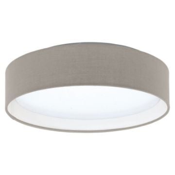 Plafoniera LED Eglo Pasteri White-Gray 31589 textil gri maroniu