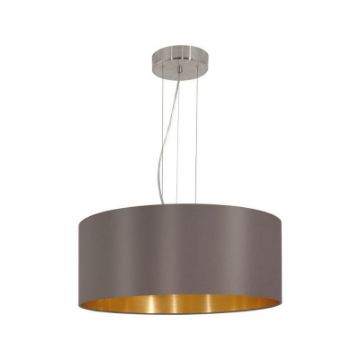 Pendul Eglo Maserlo Nickel-Cappuccino 31608 textil cappuccino