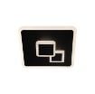 Plafoniera LED Eglo Cadegal Black-White 30658 otel negru