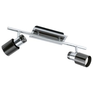 Plafoniera LED Eglo Davida 1 Black-Nickel 30833 otel nichel