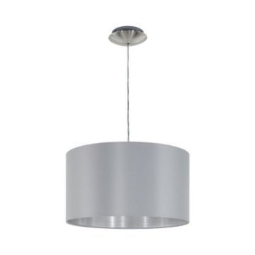 Pendul Eglo Maserlo Nickel-Gray-Silver 31601 textil gri