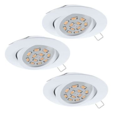 Set 3 spoturi incastrate Eglo Tedo White 31683 aluminiu alb