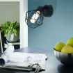 Aplica LED Eglo Zapata Black-Amber 32765 sticla ambra