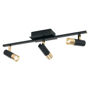 Plafoniera LED Eglo Tomares Black-Brass 39146 otel negru
