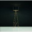 Lampadar Eglo Camporale Black-Gold 39231 textil negru