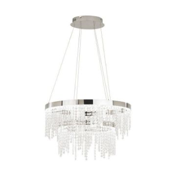 Lustra LED Eglo Antelao Chrome 39281 crom cristal
