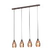 Lustra Eglo Siracusa Brown-Copper 39507 sticla cupru