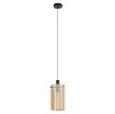 Pendul living Eglo Polverara Black-Amber 39537 sticla ambra