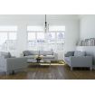 Pendul living Eglo Polverara Black-Amber 39537 sticla ambra