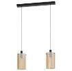Lustra Eglo Polverara Black-Amber 39538 sticla ambra