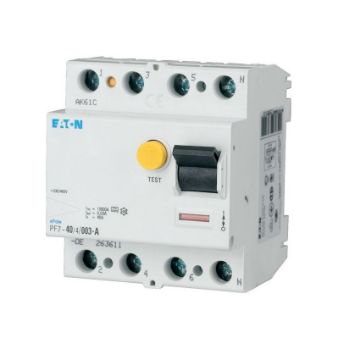 Siguranta automata diferentiala Eaton 4P 40A 10KA 300mA PF7-40/4/03 263588
