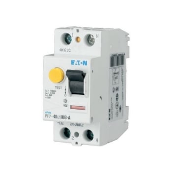 Intrerupator diferential Eaton 40A 2P 10kA 30mA PF7-40/2/003 263579