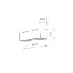 Aplica bucatarie Nowodvorski Straight XS Black 7601 otel negru