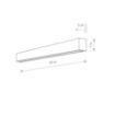 Aplica LED Nowodvorski Straight M White 7567 otel alb