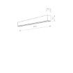 Aplica LED Nowodvorski Straight M Black 7594 otel negru