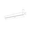 Aplica LED Nowodvorski Straight L White 7566 otel alb