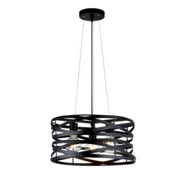 Candelabru Elmark Helix 955HELIX3/BK metal negru