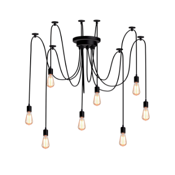 Candelabru Elmark Bloom 955BLOOM8 metal negru