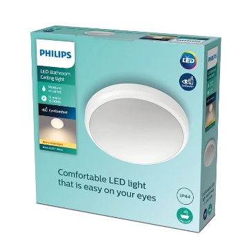 Plafoniera LED baie Philips Doris White 6W 600LM lumina calda PC02323