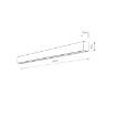 Aplica LED Nowodvorski Straight L Graphite 7560 otel graphite