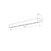 Aplica LED Nowodvorski Straight L Black 7595 otel negru