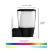 Aplica Smart WiZ Connected Elpas 8.5W RGBW Neagra