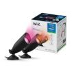 Starter kit spoturi smart exterior WiZ Connected 2x4W RGBW negru