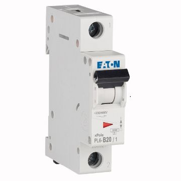 Siguranta automata Eaton 1P 20A 6kA PL6-B20/1 286522