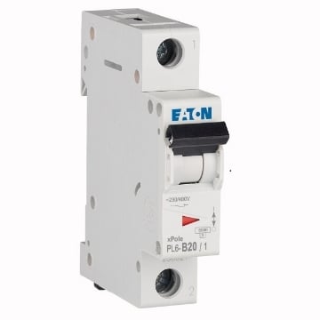 Siguranta automata Eaton 1P 20A 6kA PL6-B20/1 286522