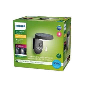 Lampa solara Philips Tyla Anthracite 1.2W 3000k 255lm IP44 PC02935
