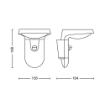 Lampa solara exterior Philips Tyla Anthracite 1.2W 3000k PC02935