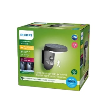 Lampa solara Philips Tyla Anthracite 1.2W 4000k 255lm PC02937