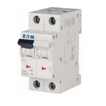 Siguranta automata Eaton 1P+N 6A 6KA PL6-C6/1N 106031