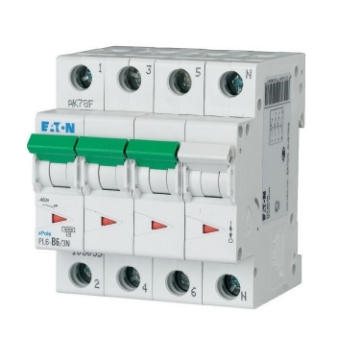 Siguranta automata Eaton 3P+N 63A 6KA PL6-C63/3N 106916