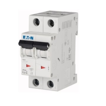 Siguranta automata Eaton 2P 40A 6kA PL6-C40/2 286571
