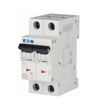 Siguranta automata Eaton 2P 32A 6kA PL6-C32/2 286570