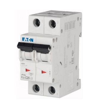 Siguranta automata Eaton 2P 25A 6KA PL6-C25/2 286569