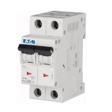 Siguranta automata Eaton 2P 25A 6KA PL6-C25/2 286569