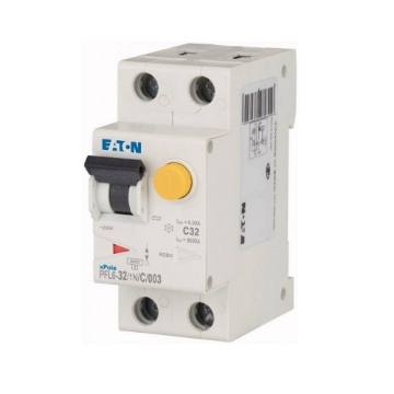 Siguranta diferentiala Eaton 1P+N 32A 6KA 30mA PFL6-32/1N/C/003 286470