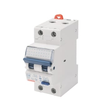 Disjunctor compact Gewiss RCBO 1P+N C25 4.5KA AC/0.3 2 module GW94019