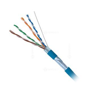 Cablu Date FTP CAT5E Schrack 4x2xAWG24/1 PVC albastru HSEKF424P1