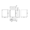 Dulap metalic Schrack 1000x800x260mm cu contrapanou IP65 WST1008260