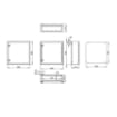 Dulap metalic Schrack 600x600x210mm cu contrapanou IP65 WST6060210