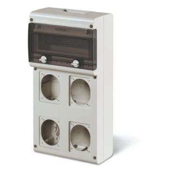 Tablou organizare santier Scame PT 11M 4 prize montaj aparent 632.4500-000