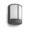 Aplica LED exterior Philips MyGarden Stock Anthracite senzor miscare 6W 600lm PC02006