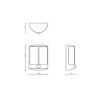 Aplica LED exterior Philips MyGarden Stock Anthracite senzor miscare 6W 600lm PC02006