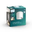Spot LED aparent Philips Phase  1x4.5W 500lm White metal alb